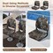 Costway 2-Piece Folding Boat Seat Set with Sponge Padding & Aluminum Hinges Low Back Black